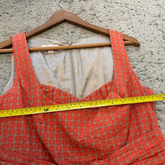 Laurel by Escada 8 EUC Orange A-Line Sweetheart Neck Mini Dress - Picture 10 of 16